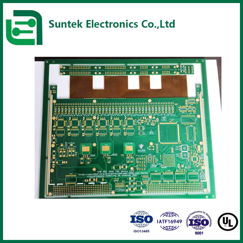 Maksymalna warstwa 38L 1,6 mm grubość 1OZ miedziana tablica PCB z 8L warstwą i materiałem bazowym Getek