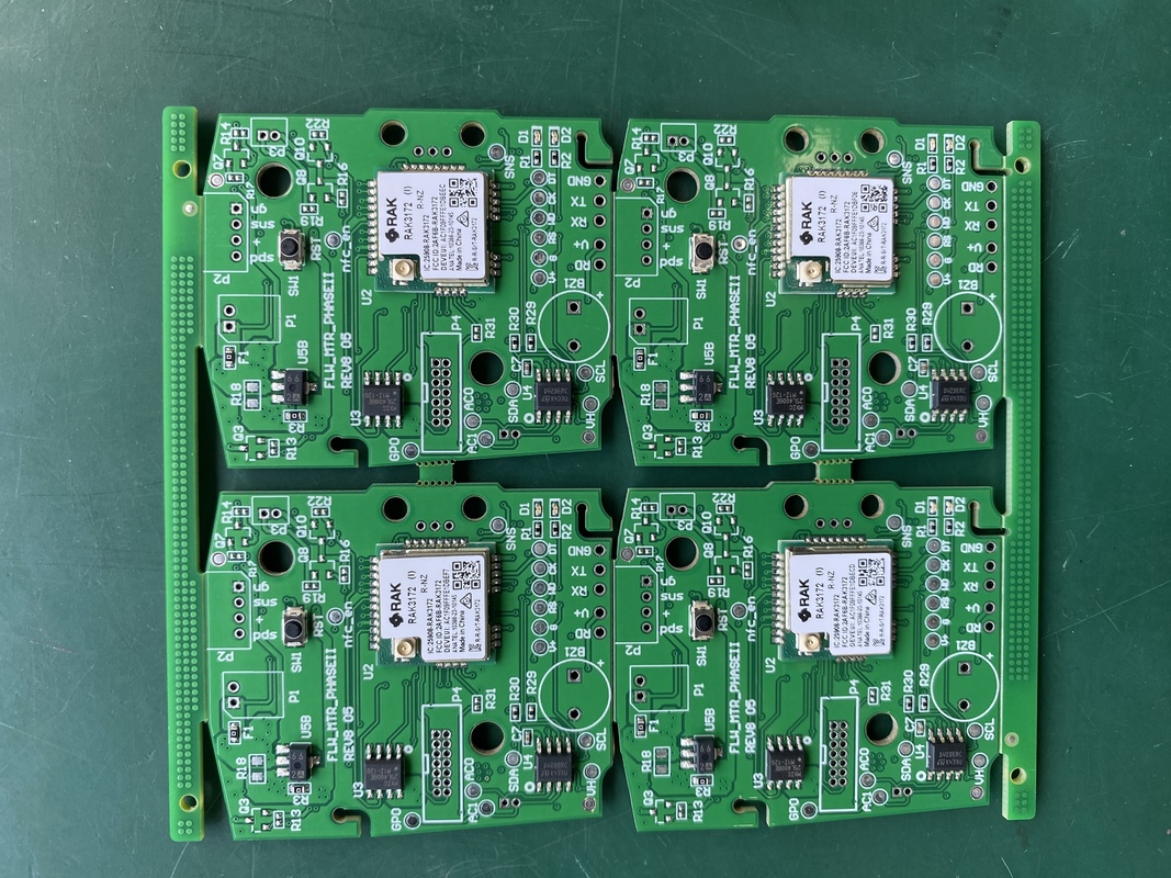 Lead or Lead Free Power Protection PCB Assembly with Green Solder Mask Color and RoHS Certification